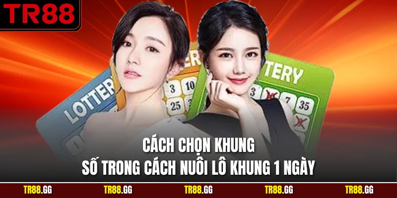 Cách chọn khung số trong Cách Nuôi Lô Khung 1 Ngày