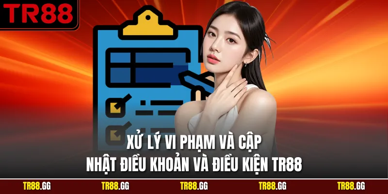 Xử lý vi phạm và cập nhật Điều Khoản Và Điều Kiện TR88